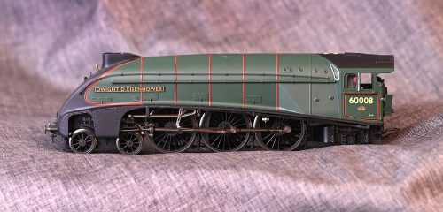 ABOVE: This OO gauge model of the Dwight D. Eisenhower A4 locomotive was created to commemorate its inclusion in The Great Gathering in England in 2013. It was produced by Hornby in the United Kingdom.